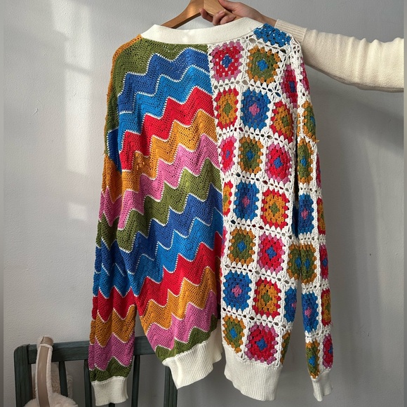 Farm rio mixed texture crochet cardigan
Multicolor granny squares
Size M - Picture 4 of 4